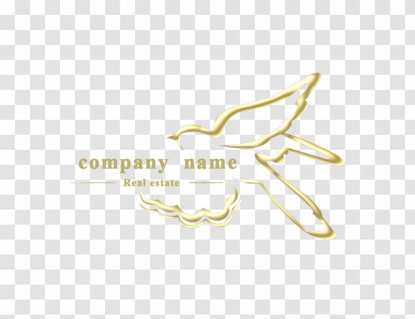 Logo Brand Font - Product Design - Golden Swallow Silhouette Transparent PNG