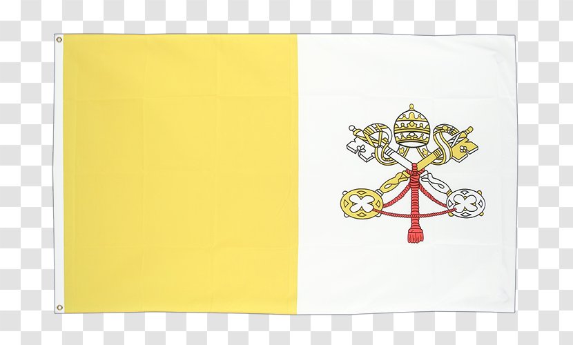 Vatican Museums Flag Of City Yellow Font - Material Transparent PNG