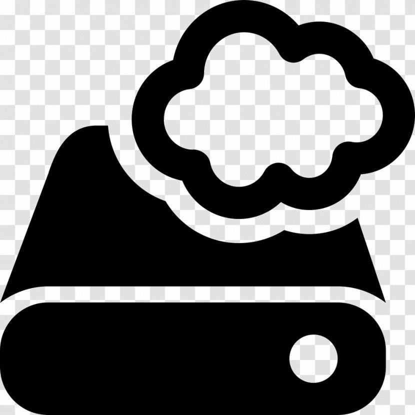 Cloud Storage Computing Computer Data - Black And White Transparent PNG