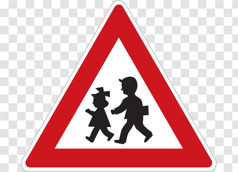 Traffic Sign School Zone Warning Road - Safety Transparent PNG