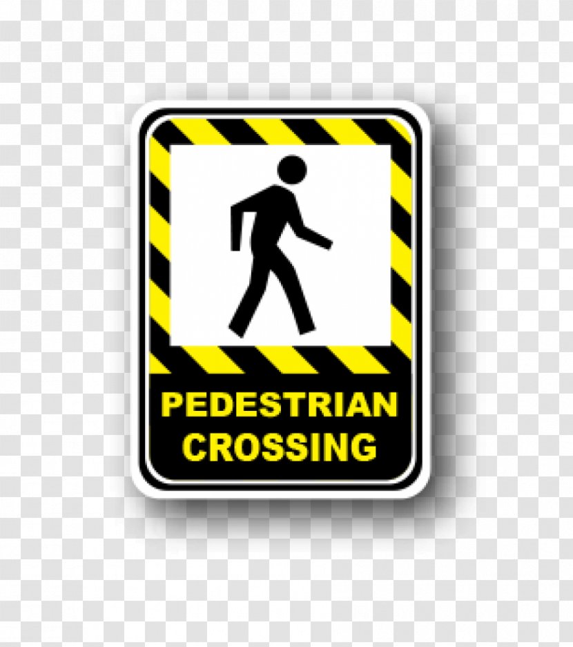 Traffic Sign Pictogram Road Surface Marking Adhesive - Footpath - Pedestrian Crossing Transparent PNG