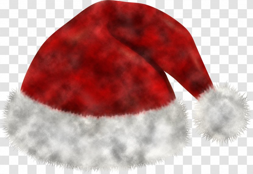 Fur Red Wool Beanie Costume Accessory - Headgear - Plaid Hat Transparent PNG