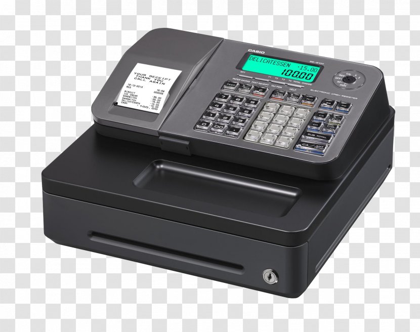 Cash Register Casio Trade Sales Point Of Sale - Kassabon - CASSIO Transparent PNG