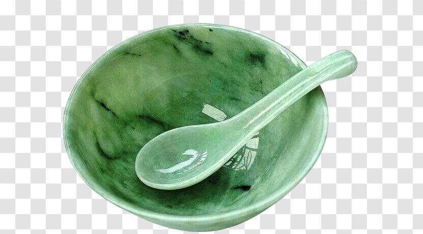 Spoon Bowl - Jade - Green Emerald Transparent PNG