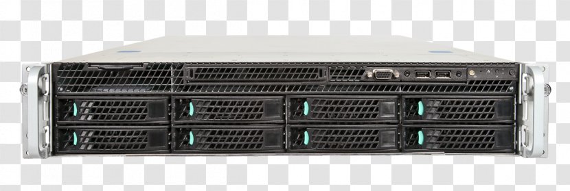Disk Array Computer Servers Intel Xeon 19-inch Rack - Electronic Device Transparent PNG