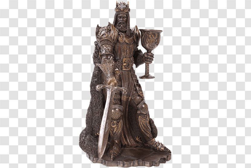 King Arthur Statue Merlijn Bronze Sculpture Excalibur - KING ARTHUR Transparent PNG