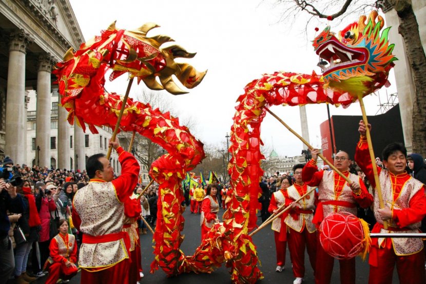 Chinese New Year Tradition Dragon Dance Culture - Dog Transparent PNG