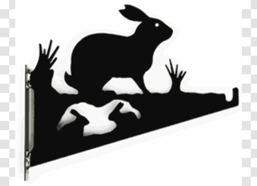 Rabbit Hanging Basket Hare Garden Bracket - Mammal Transparent PNG