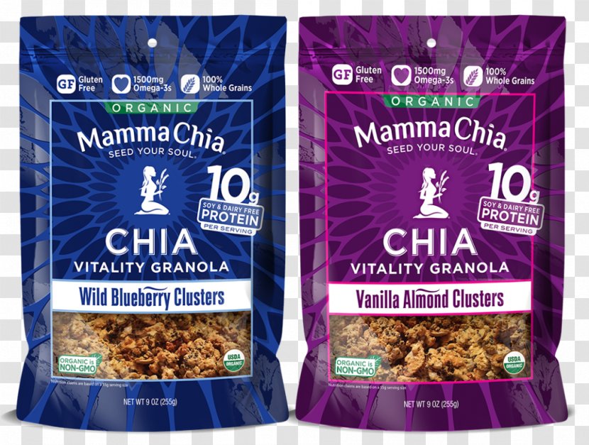 Organic Food Breakfast Cereal Chia Seed Granola - Superfood - Drink Transparent PNG