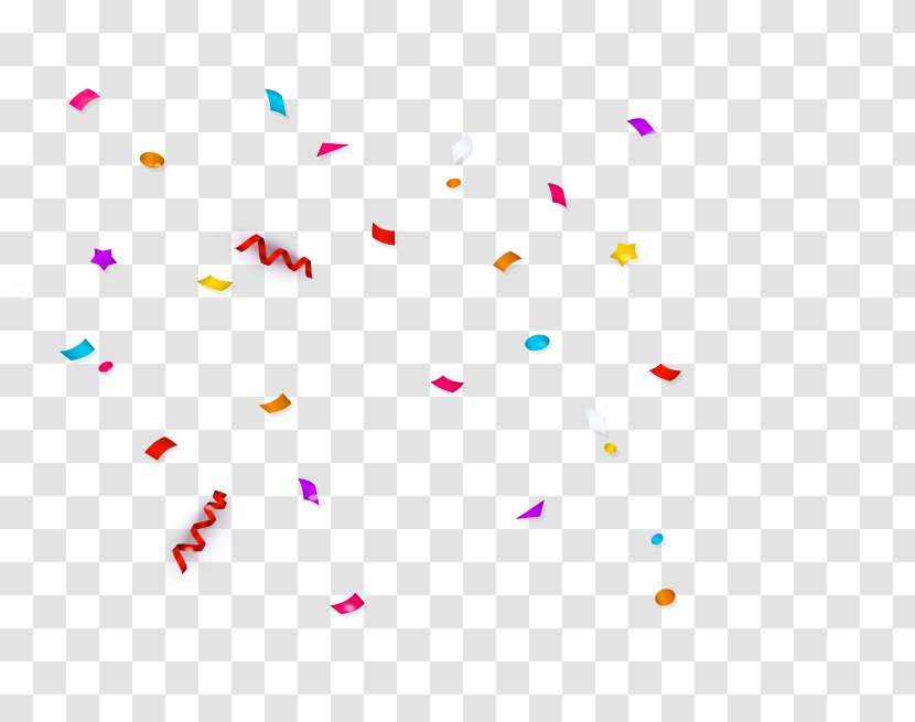 Confetti Serpentine Streamer - Heart - Vector Transparent PNG