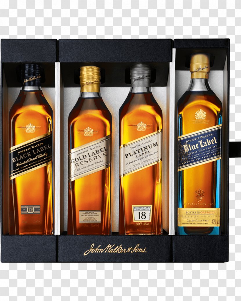 Scotch Whisky Blended Whiskey Johnnie Walker Distilled Beverage - Drink - Beer Transparent PNG