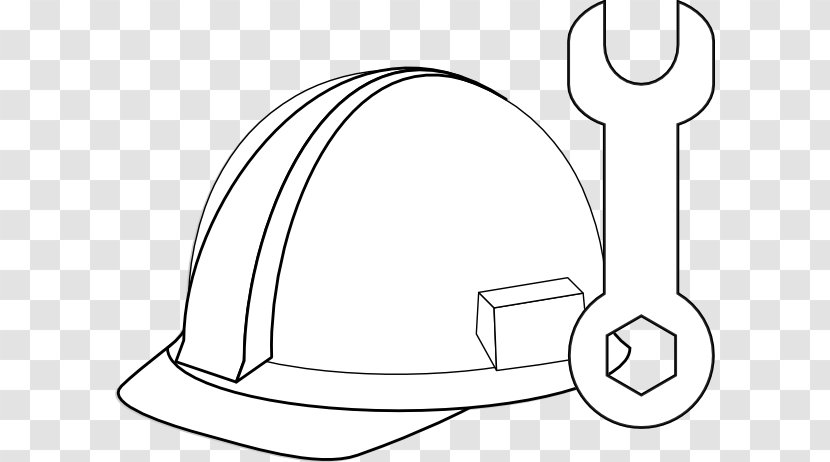 Construction Hard Hats Tool Clip Art - White Hat Transparent PNG