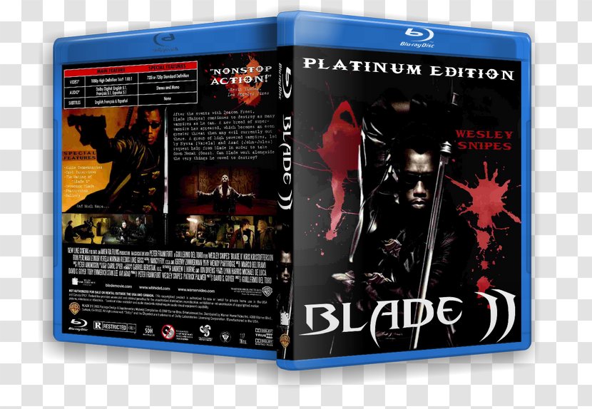 Blu-ray Disc DVD Blade High-definition Television Video CD - Ws - Wesley Snipes Transparent PNG