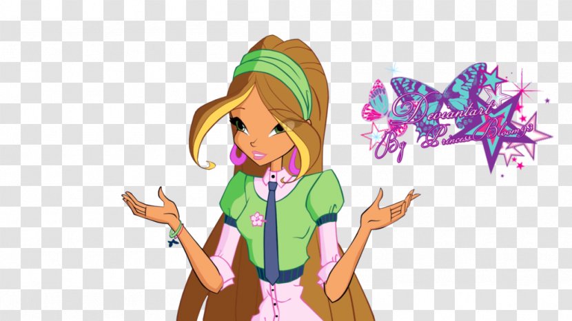 Flora Bloom Winx Club - Human - Season 7 ClubSeason 2 DrawingSchool Transparent PNG