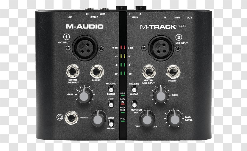 Digital Audio M-Audio M-Track Plus II MIDI Sound Cards & Adapters - Frame - Card Transparent PNG