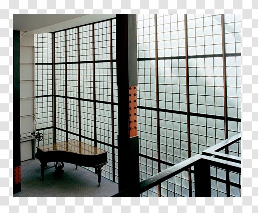 Maison De Verre Window Glass House Architecture - Brick Transparent PNG