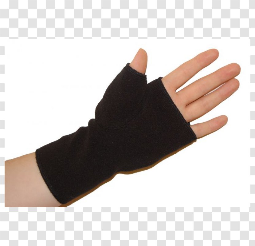 Thumb Wrist Brace Glove Hand Black - Daumen Transparent PNG