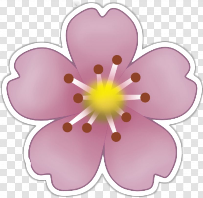 Emoji Sticker Pink Flowers Clip Art - Pile Of Poo - Blushing Transparent PNG