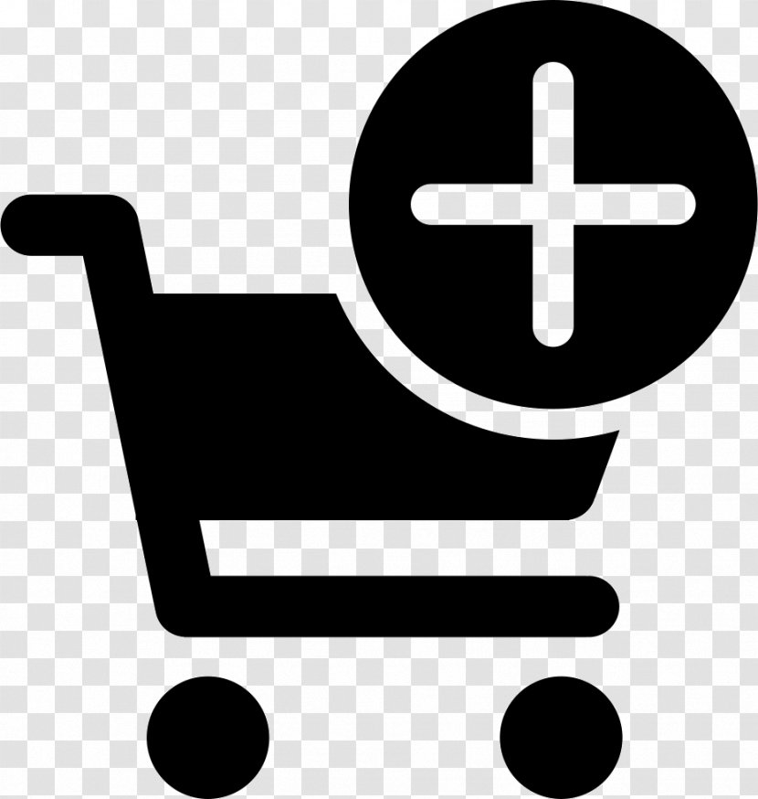 Download - Black And White - CART ICON Transparent PNG