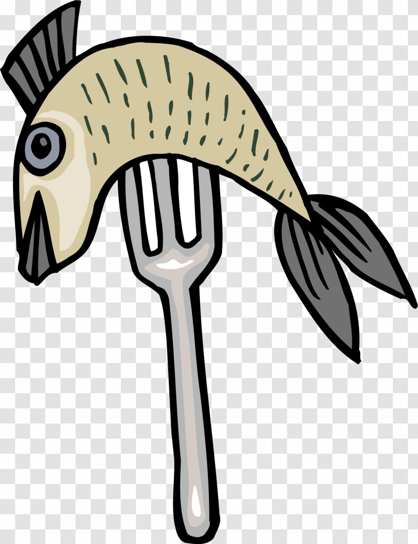 Fork Fish Tableware - Beak - And Transparent PNG