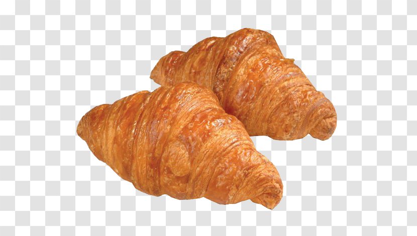 Croissant Viennoiserie Buttery Knife Bread - Pastry - Two Delicious Croissants Transparent PNG