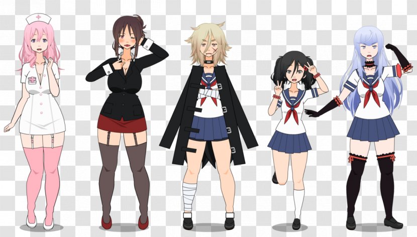 Yandere Simulator Drawing Character - Frame - Heart Transparent PNG