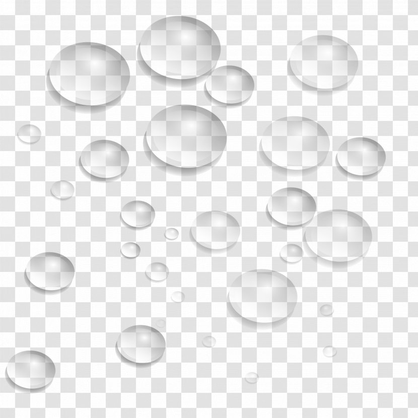 Drop Icon - Metal - Crystal Droplets Vector Transparent PNG