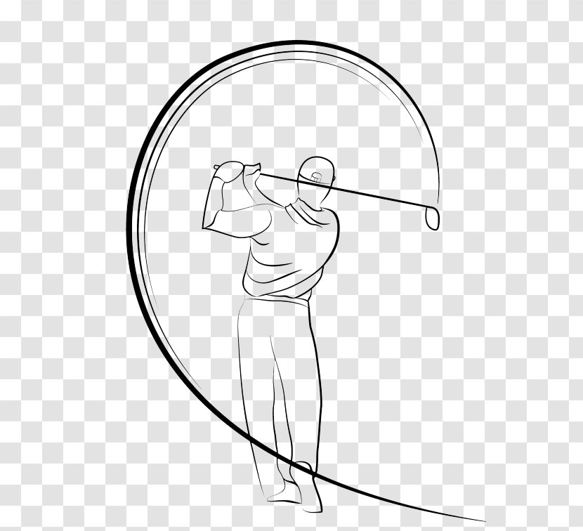 Golfer Illustration - Heart - Golfers Transparent PNG