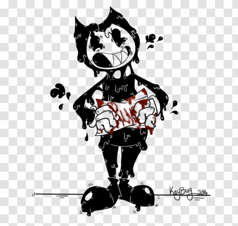 Bendy And The Ink Machine Easter Bunny Cartoon Animation - Fiction - Run It Buddy Transparent PNG