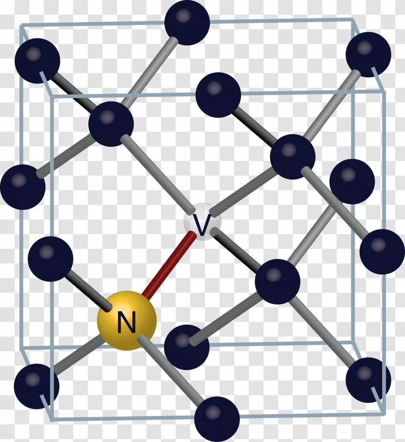Nitrogen-vacancy Center Atomic Number Vacancy Defect - Atom - Approaching Transparent PNG