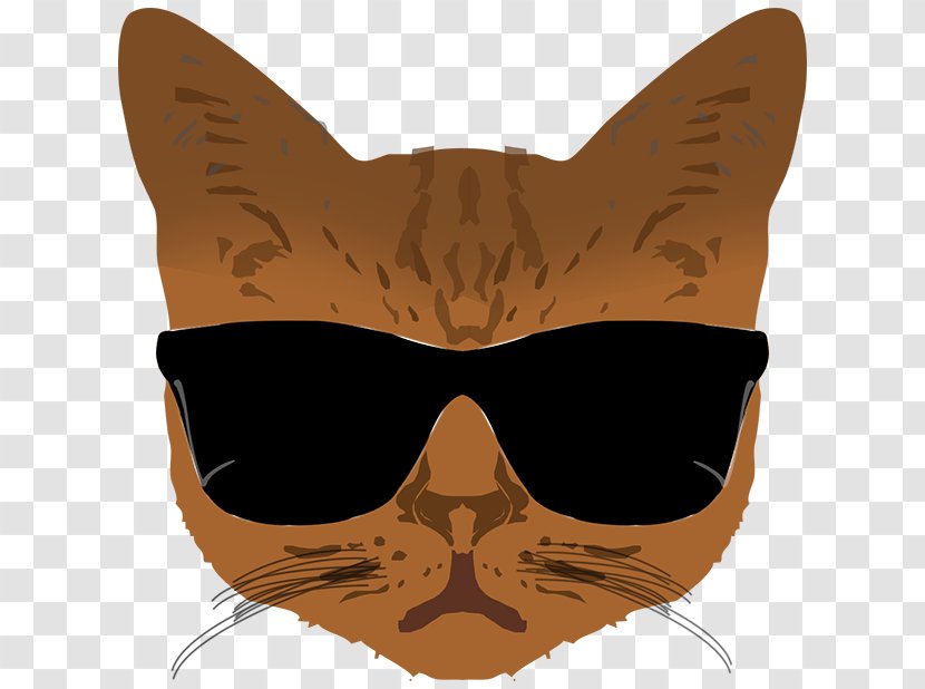 Whiskers Glasses Cat Snout - Eyewear Transparent PNG
