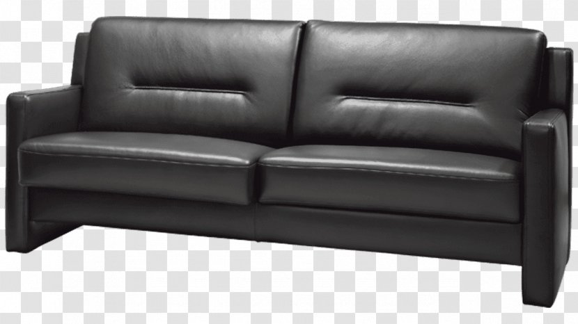 Couch Leather Fauteuil Furniture Sofa Bed - Anthracite - Chair Transparent PNG