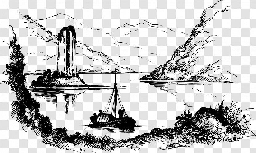Mouse Tower Drawing Visual Arts - Brigantine - River Scenery Transparent PNG