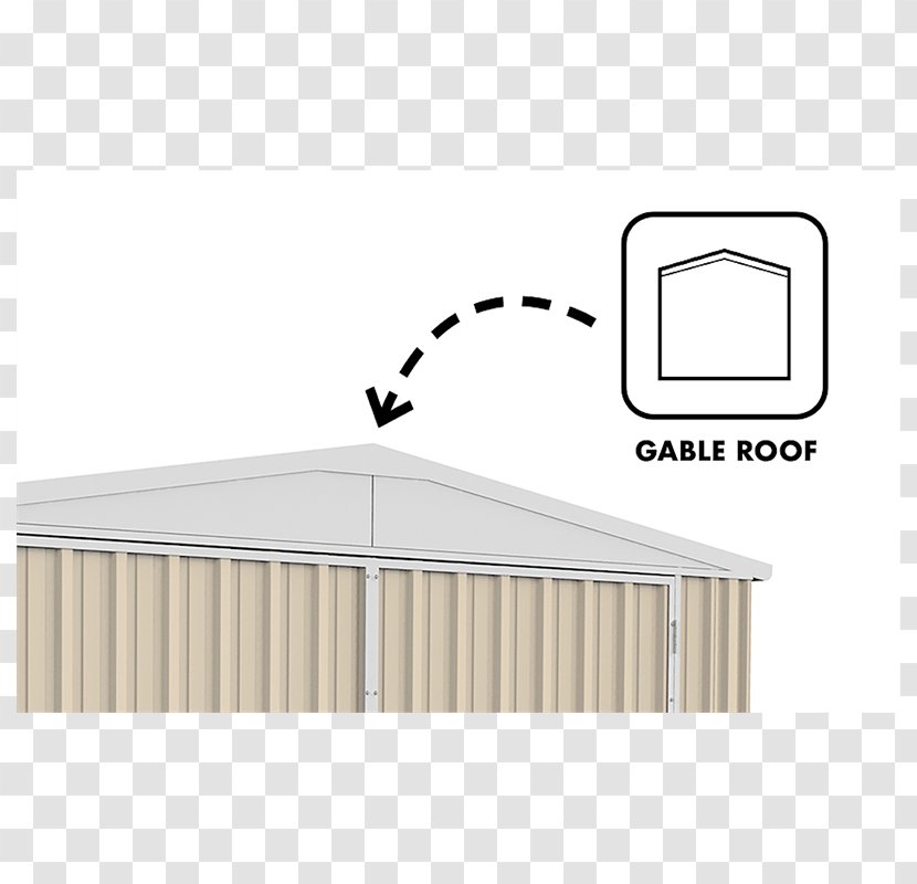 Gable Roof Shed Pitched - Garden - Eucalypt Transparent PNG