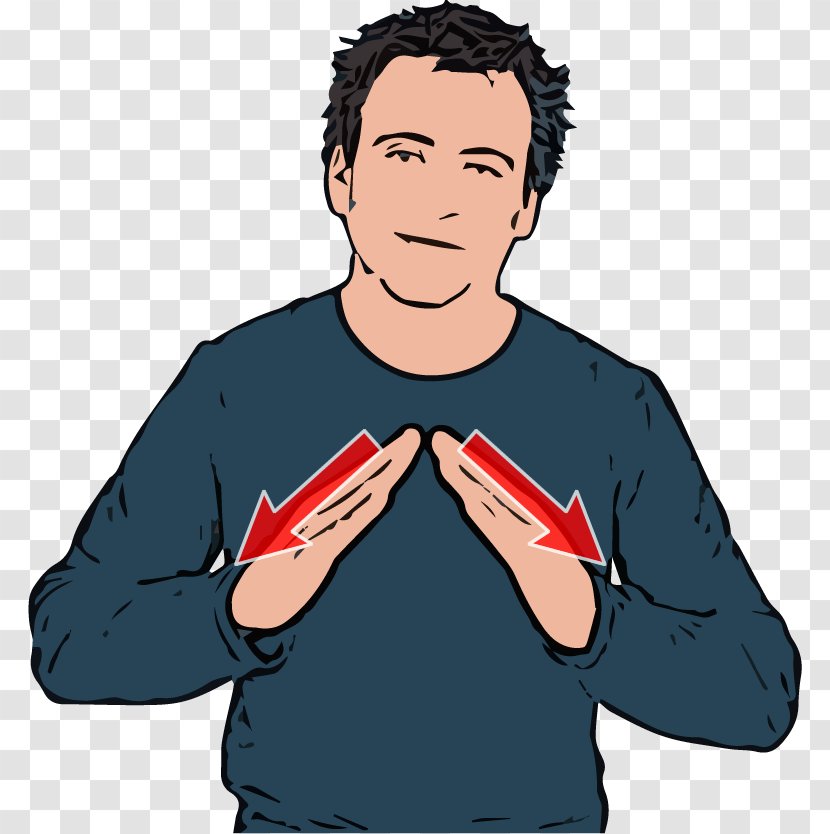 British Sign Language American Word - Makaton - Hands Touching Transparent PNG