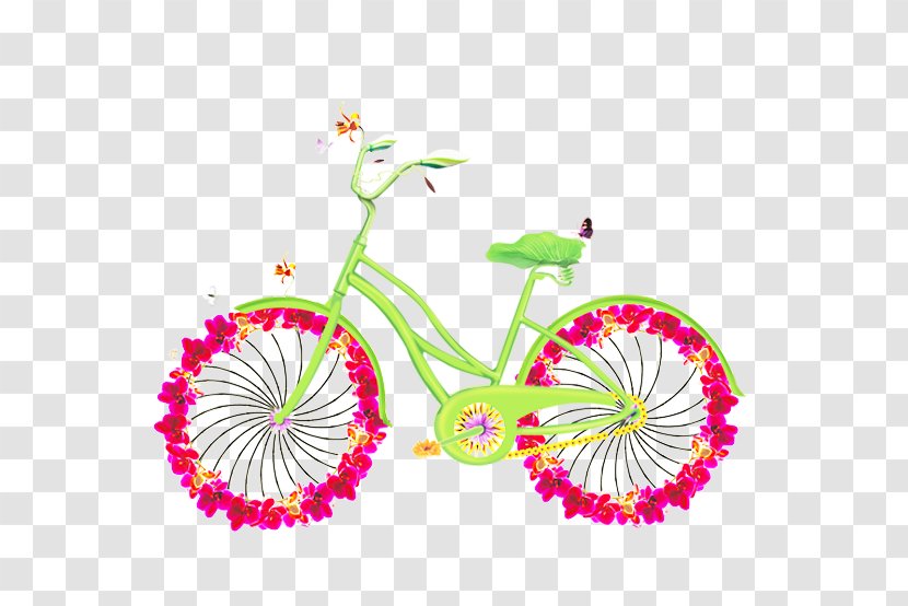 Bicycle Designer - Poster - Flowers Do Cycling Transparent PNG