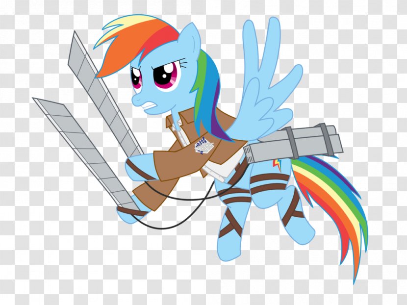 Pony Rainbow Dash Attack On Titan T-shirt DeviantArt - Tree - Logo Transparent PNG