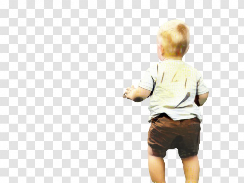 Sleeve T-shirt Finger Shoulder - Beige - Toddler Transparent PNG