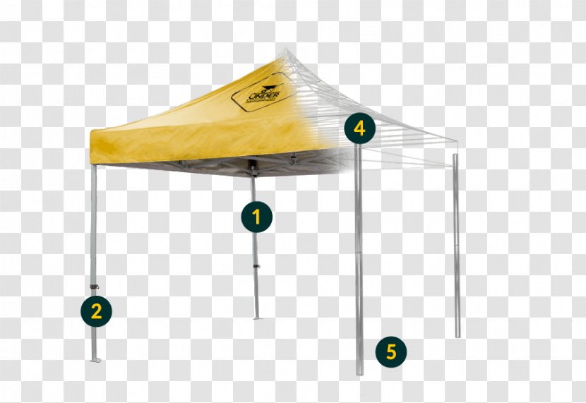 Line Angle Tent - Yellow - Strong Features Transparent PNG