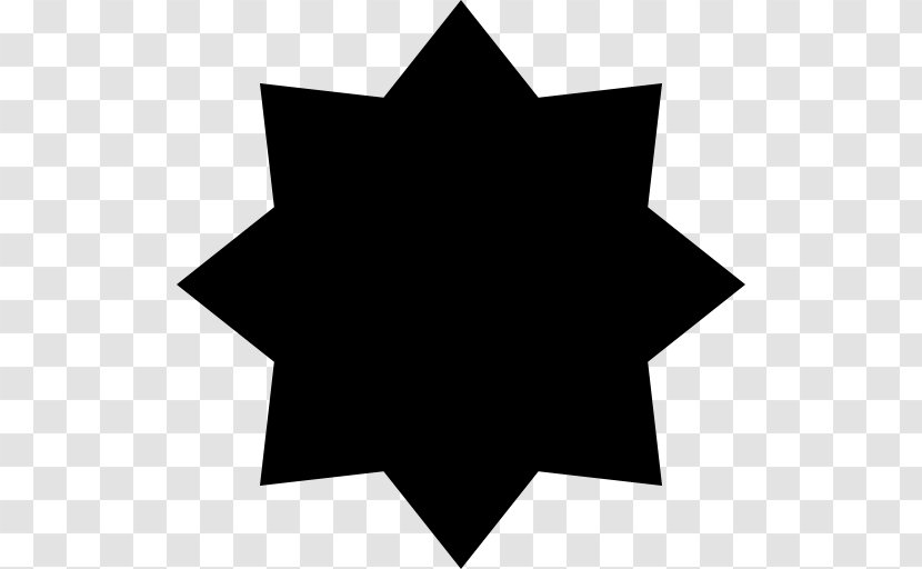 Triangle Leaf Point Symmetry - Black M - Angle Transparent PNG