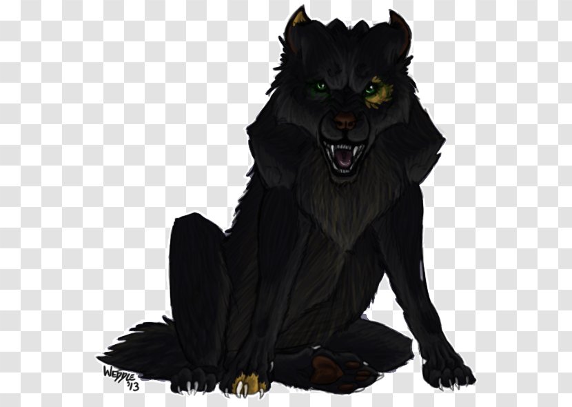 Black Cat Werewolf Puma Fur - Small To Medium Sized Cats - Hand Power Transparent PNG