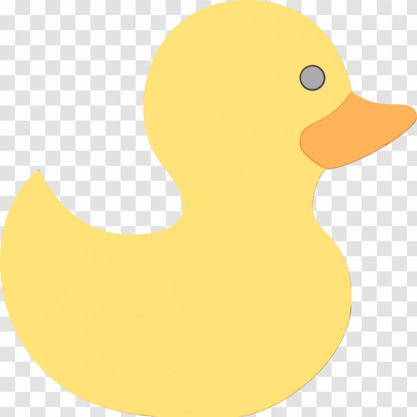 Duck Rubber Ducky Bird Yellow Ducks, Geese And Swans - Water - Bath Toy Livestock Transparent PNG