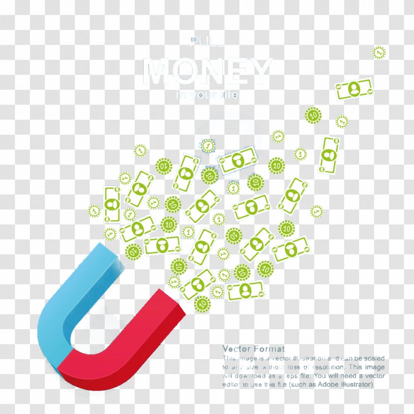 Money Color Magnet Currency Symbol - Trade - Textured Element Transparent PNG