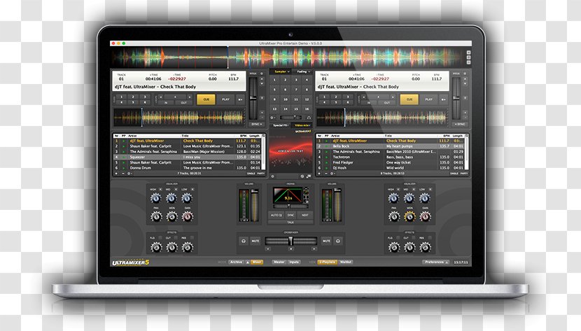 Computer Software UltraMixer DJ Disc Jockey Audio Mixers - Silhouette - Marantz Professional Cd Recorder Transparent PNG