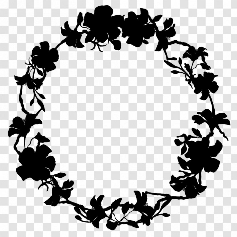 Black & White - Leaf - M Floral Design Clip Art Pattern Transparent PNG