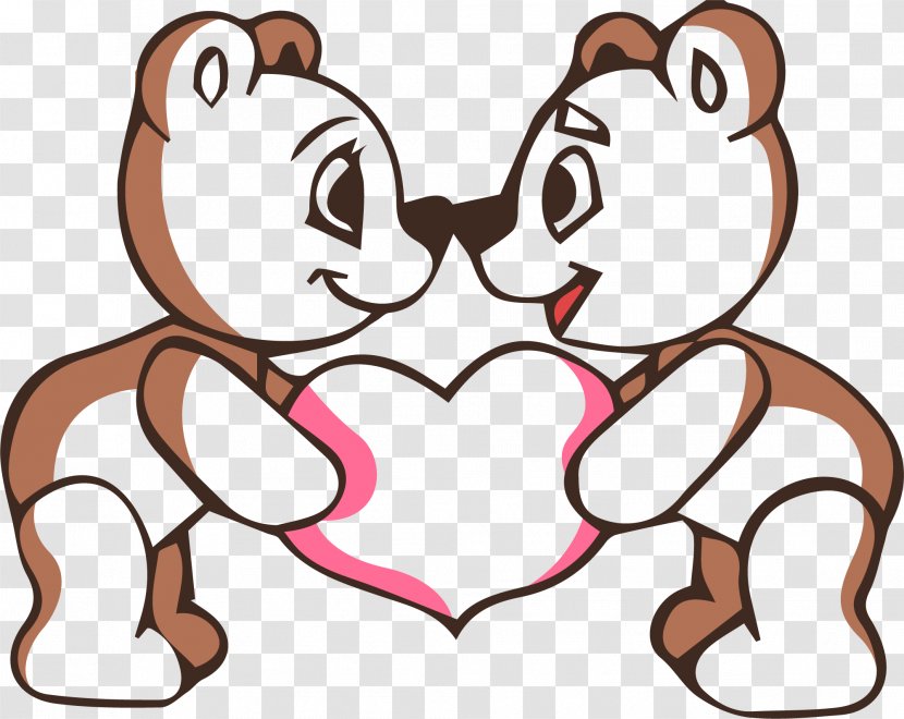 Drawing Clip Art - Flower - Hand Painted Brown Bear Transparent PNG