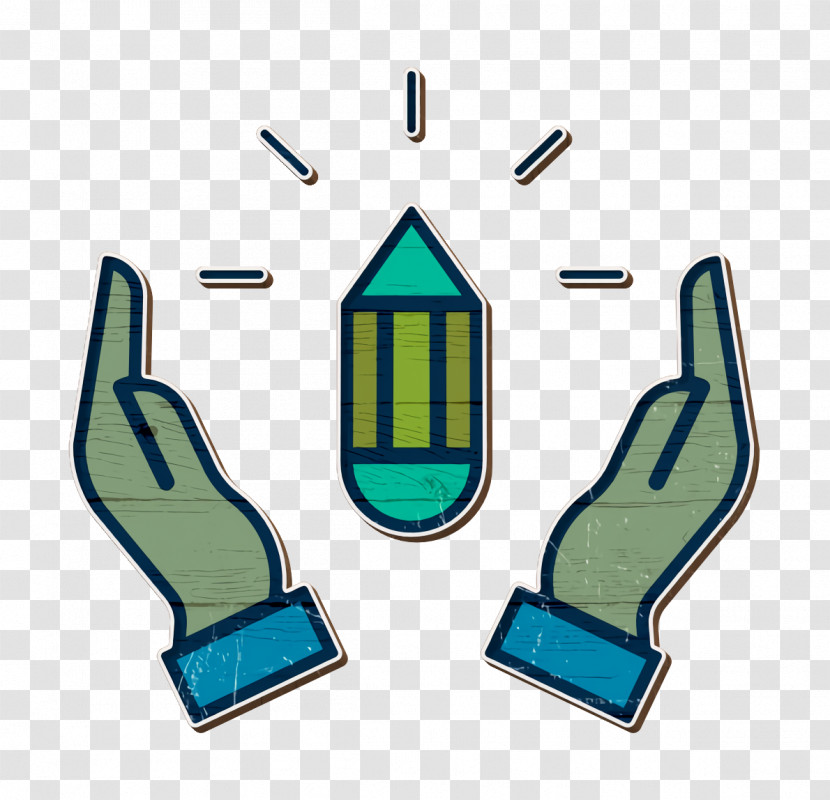 Creative Icon Hands Icon Write Icon Transparent PNG