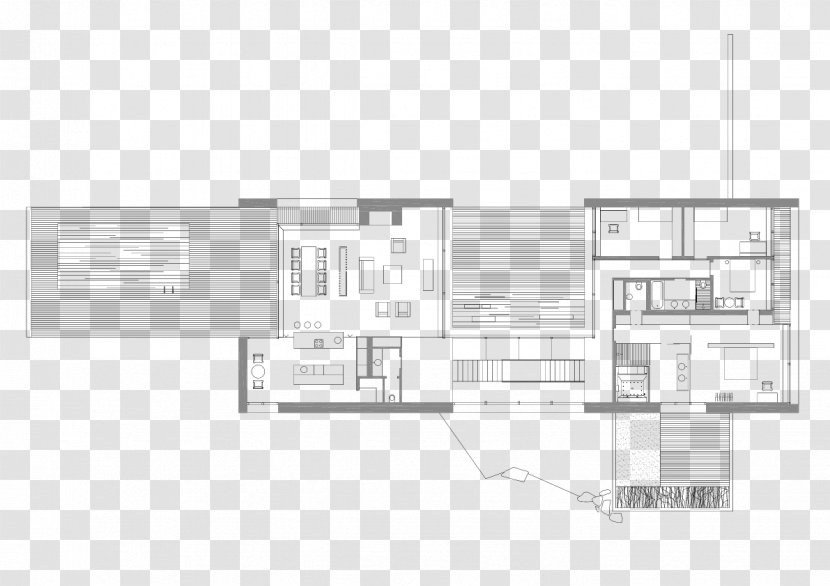 House Villa Project Floor Plan Architecture - Prefabrication - Terraces And Open Halls Transparent PNG