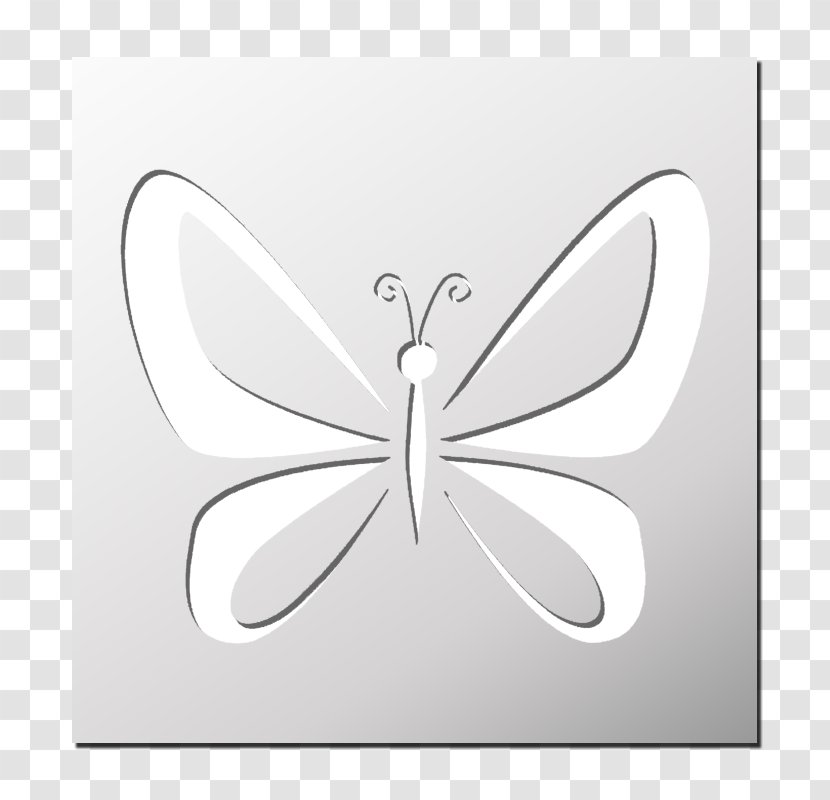 Paper Stencil Drawing Scrapbooking Image - French Papillon Transparent PNG