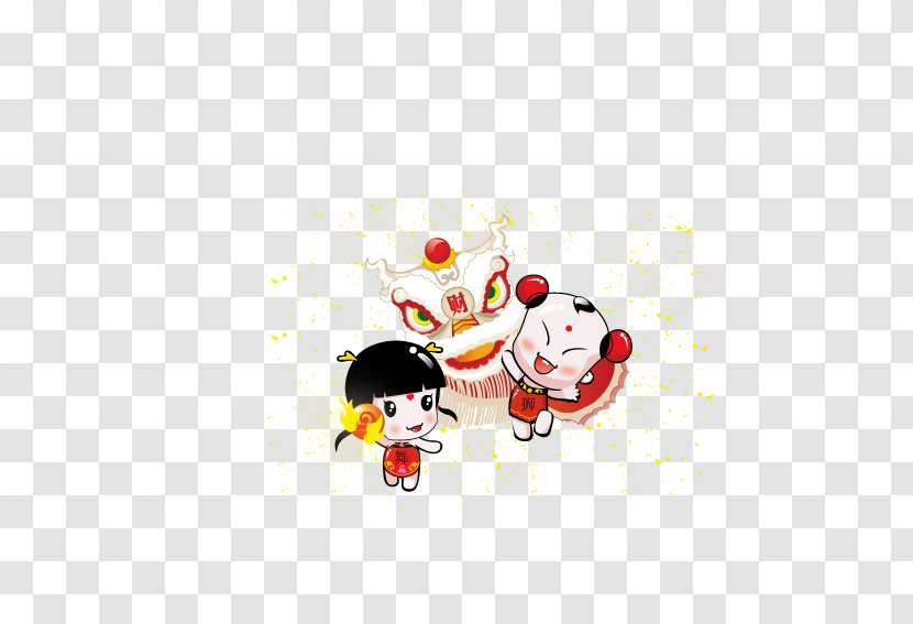China Chinese New Year Lion Dance Dragon Traditional Holidays - The Doll Transparent PNG